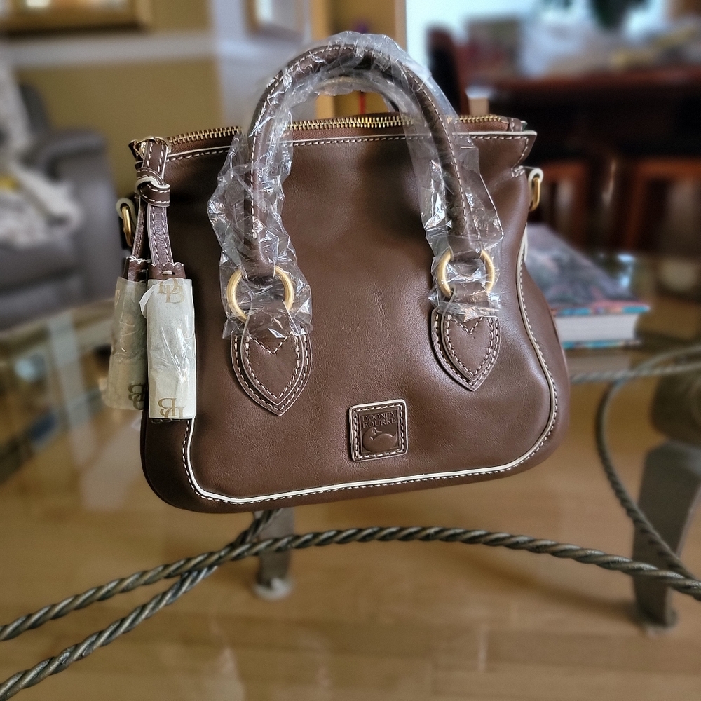Dooney & Bourke Brown Leather Satchel